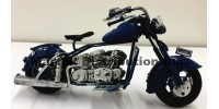 Moto en métal vintage mini Bleu